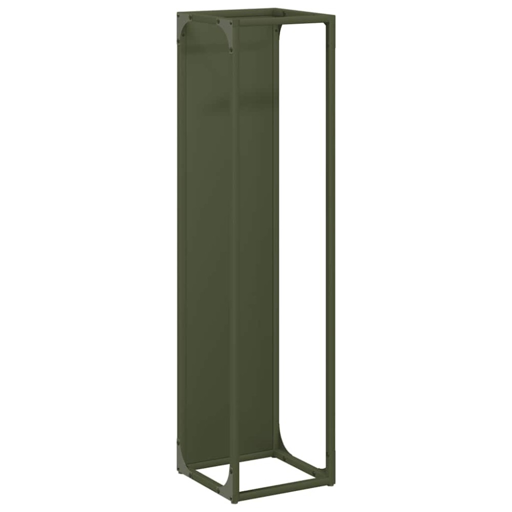 vidaXL Ράφι για καυσόξυλα 25x25x100 εκ. Ατσάλι ψυχρής έλασης