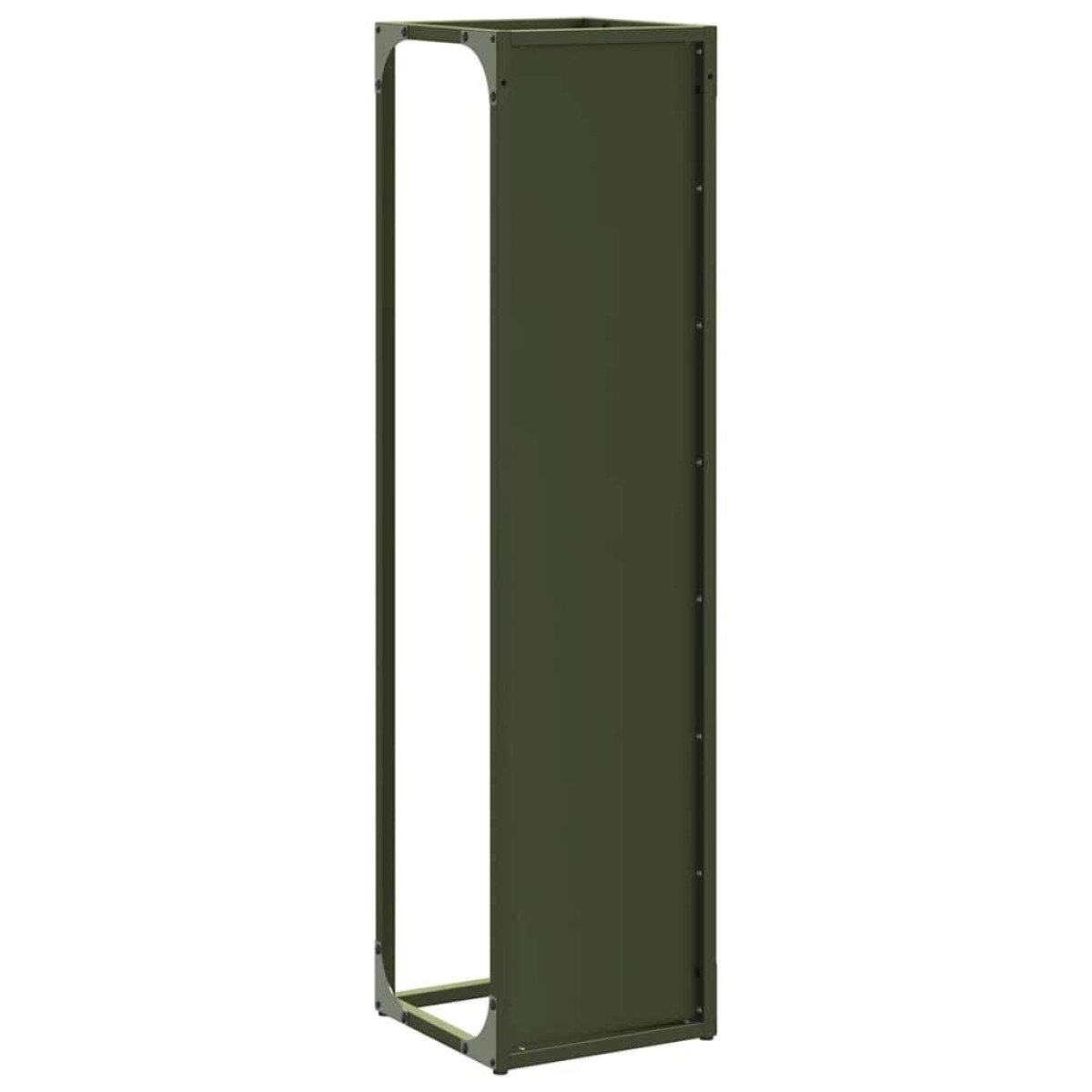 vidaXL Ράφι για καυσόξυλα 25x25x100 εκ. Ατσάλι ψυχρής έλασης