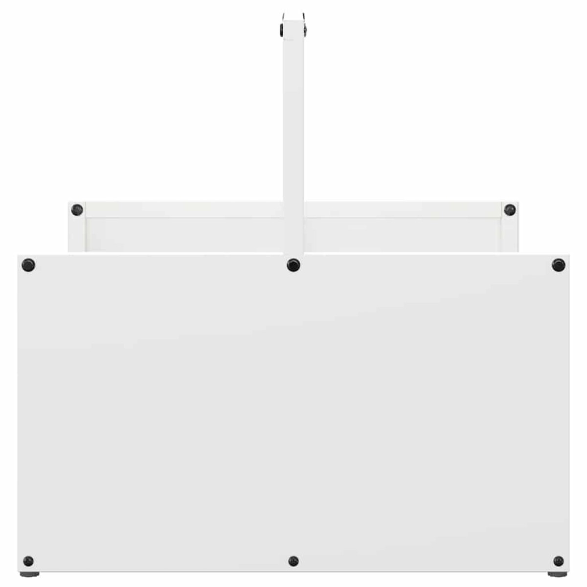 vidaXL Ράφι Καυσόξυλων Λευκό 40x40x40 εκ. Χάλυβας ψυχρής έλασης