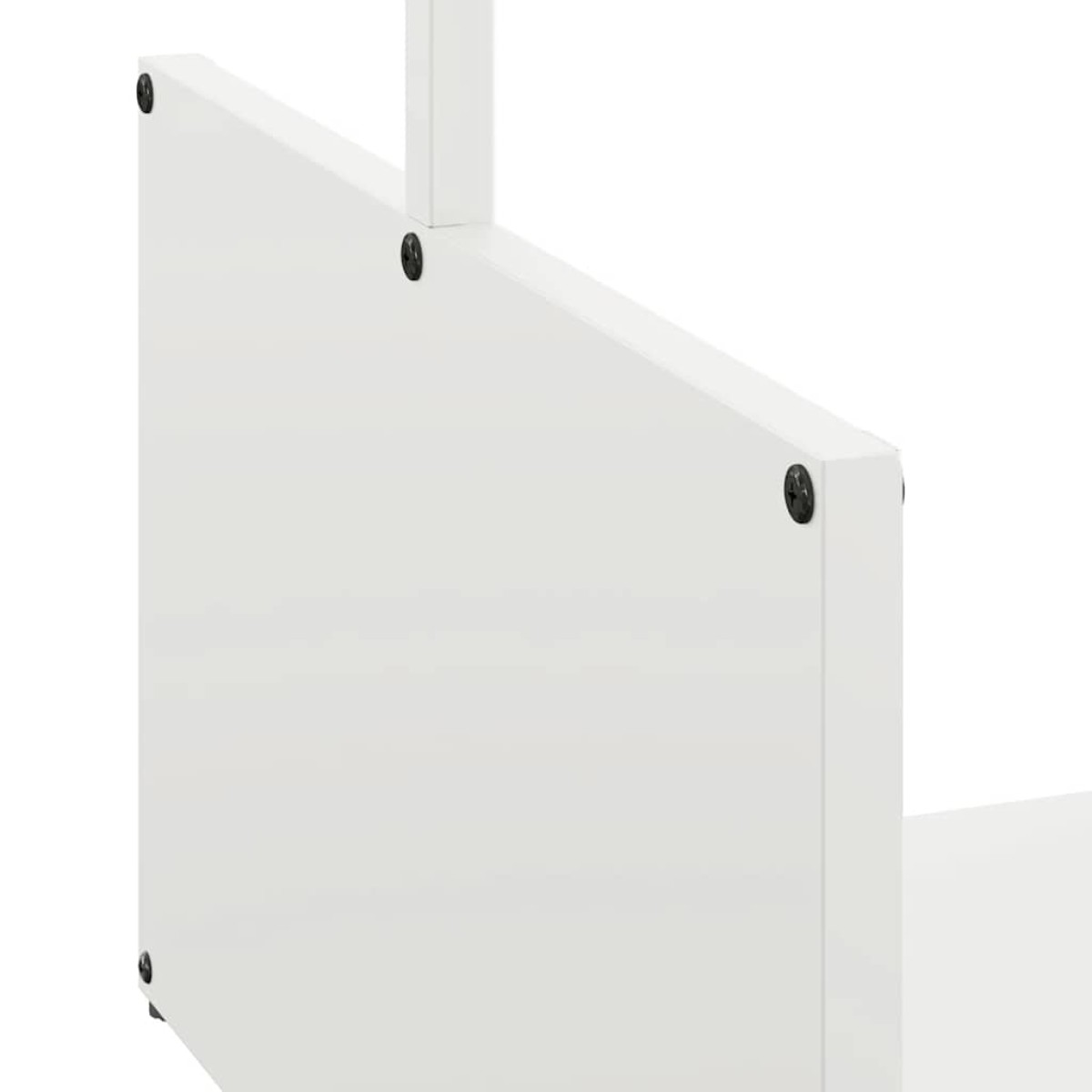 vidaXL Ράφι Καυσόξυλων Λευκό 40x40x40 εκ. Χάλυβας ψυχρής έλασης