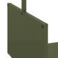 vidaXL Ράφι Καυσόξυλων 40x40x40 εκ. Χάλυβας ψυχρής έλασης