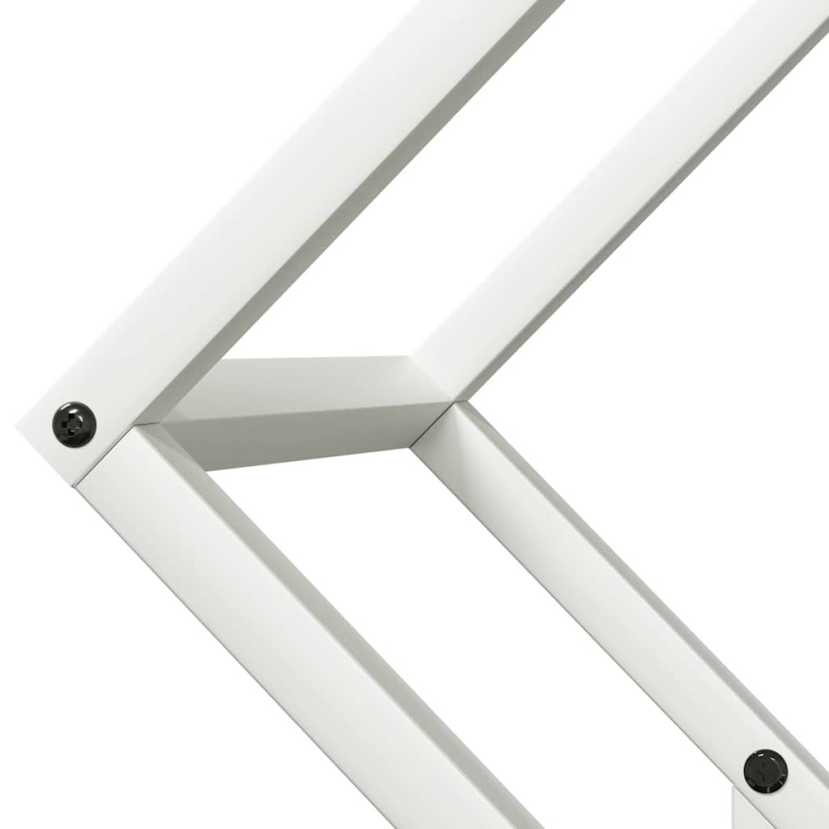 vidaXL Ράφι για καυσόξυλα Λευκό 50x25x50 εκ. Ατσάλι ψυχρής έλασης