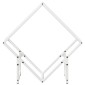 vidaXL Ράφι για καυσόξυλα Λευκό 60x25x60 cm Ατσάλι ψυχρής έλασης