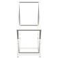 vidaXL Ράφι για καυσόξυλα Λευκό 60x25x60 cm Ατσάλι ψυχρής έλασης