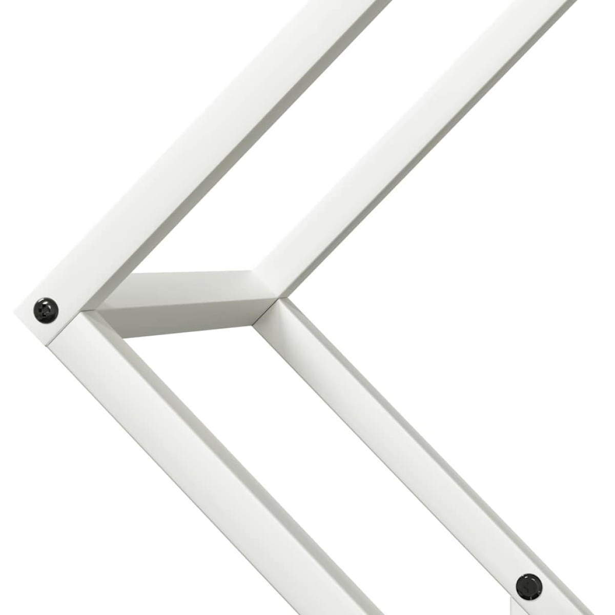 vidaXL Ράφι για καυσόξυλα Λευκό 60x25x60 cm Ατσάλι ψυχρής έλασης