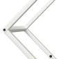 vidaXL Ράφι για καυσόξυλα Λευκό 60x25x60 cm Ατσάλι ψυχρής έλασης