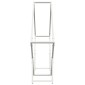 vidaXL Ράφι για καυσόξυλα Λευκό 100x25x100 cm Ατσάλι ψυχρής έλασης