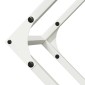 vidaXL Ράφι για καυσόξυλα Λευκό 100x25x100 cm Ατσάλι ψυχρής έλασης