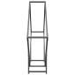 vidaXL Ράφι για καυσόξυλα Ανθρακί 100x25x100 cm Ατσάλι ψυχρής έλασης