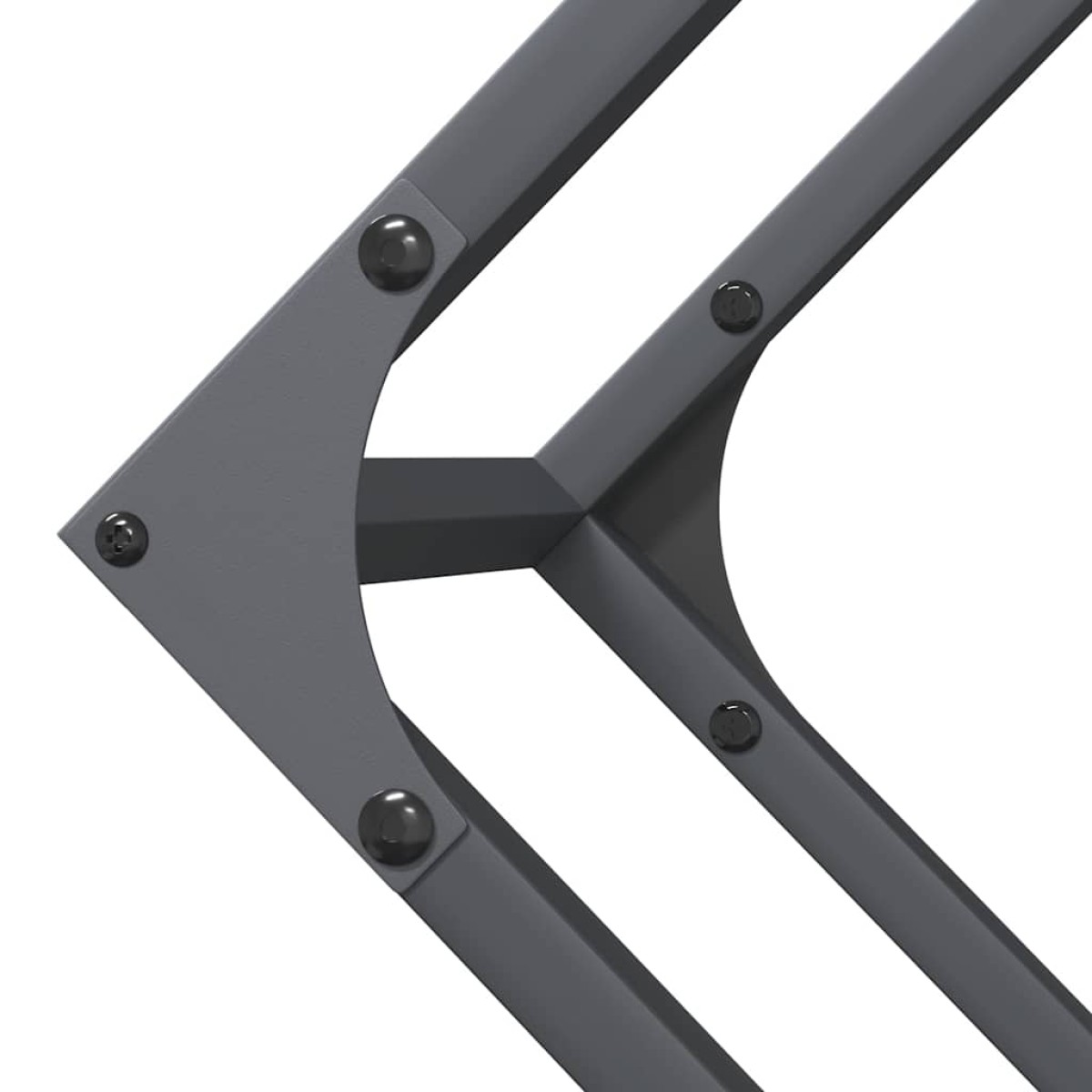 vidaXL Ράφι για καυσόξυλα Ανθρακί 100x25x100 cm Ατσάλι ψυχρής έλασης