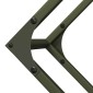 vidaXL Ράφι για καυσόξυλα Ελαιοπράσινο 100x25x100 cm