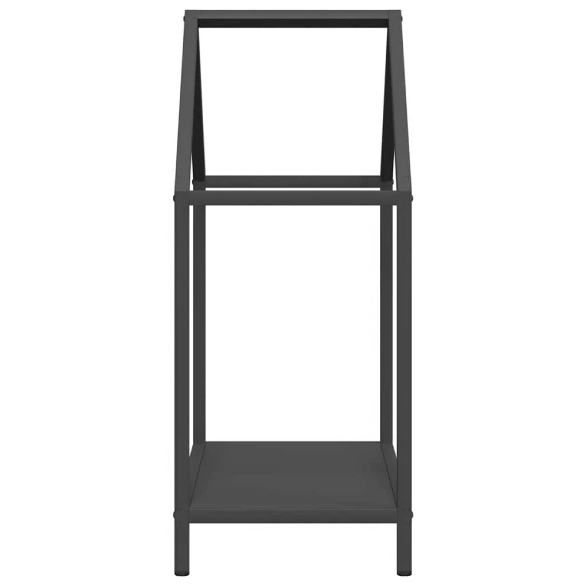 vidaXL Ράφι για καυσόξυλα Μαύρο 40x25x60 εκ. Ατσάλι ψυχρής έλασης