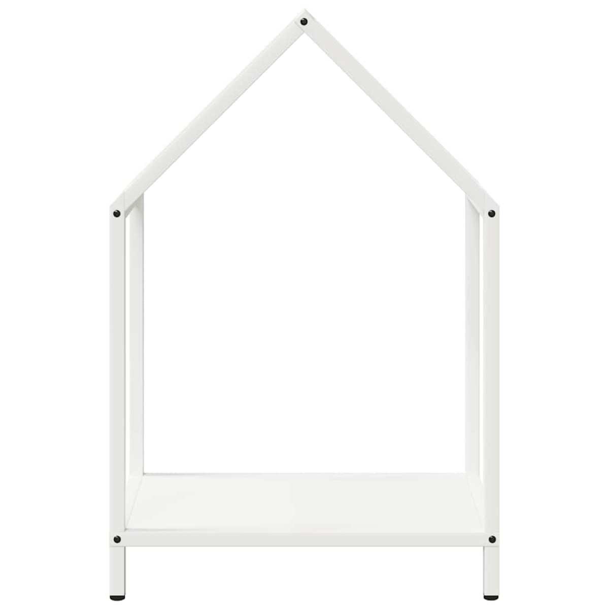 vidaXL Ράφι για καυσόξυλα Λευκό 40x25x60 εκ. Ατσάλι ψυχρής έλασης