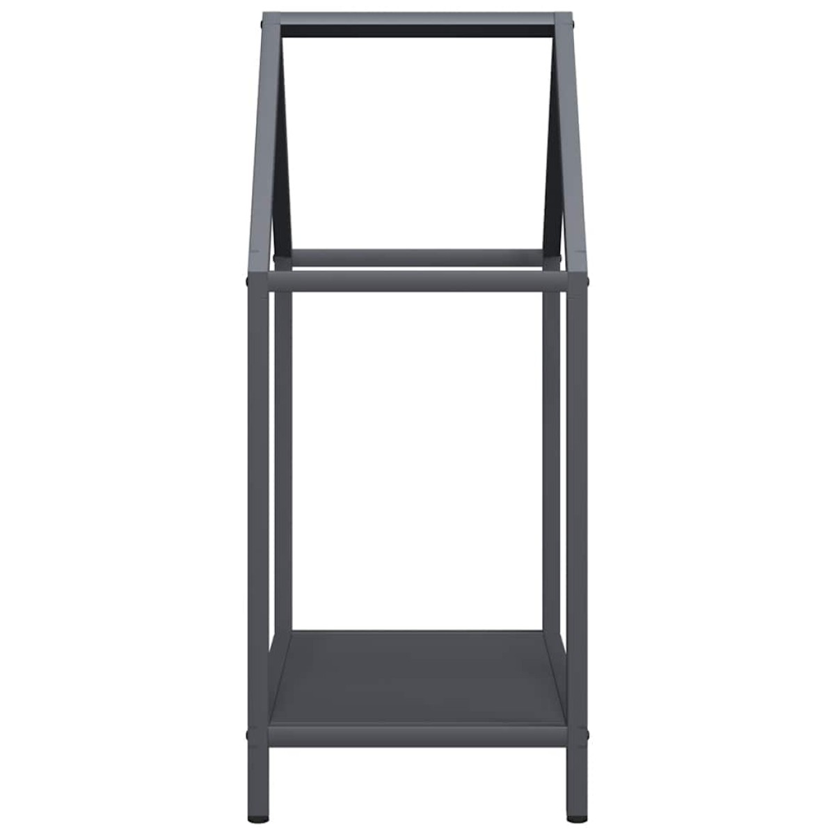 vidaXL Ράφι για καυσόξυλα Ανθρακί 40x25x60 εκ. Ατσάλι ψυχρής έλασης