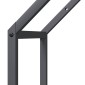 vidaXL Ράφι για καυσόξυλα Ανθρακί 40x25x60 εκ. Ατσάλι ψυχρής έλασης
