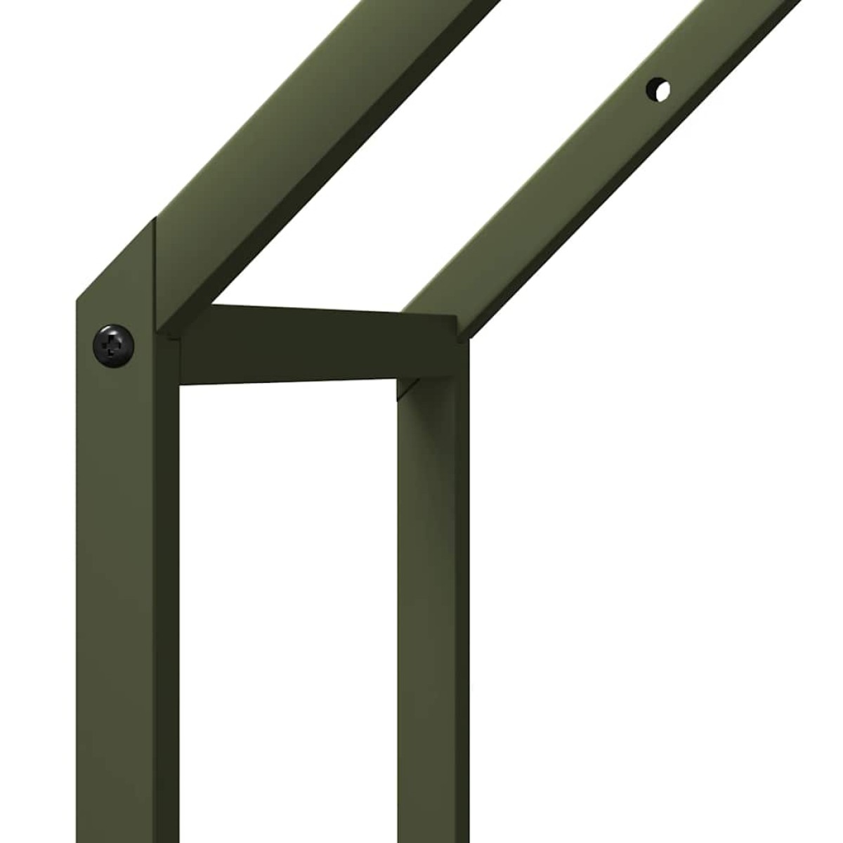 vidaXL Ράφι για καυσόξυλα 40x25x60 εκ. Ατσάλι ψυχρής έλασης