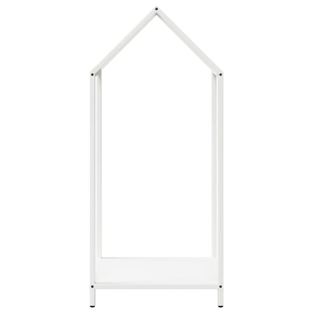 vidaXL Ράφι για καυσόξυλα Λευκό 40x25x90 εκ. Ατσάλι ψυχρής έλασης