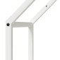 vidaXL Ράφι για καυσόξυλα Λευκό 40x25x90 εκ. Ατσάλι ψυχρής έλασης