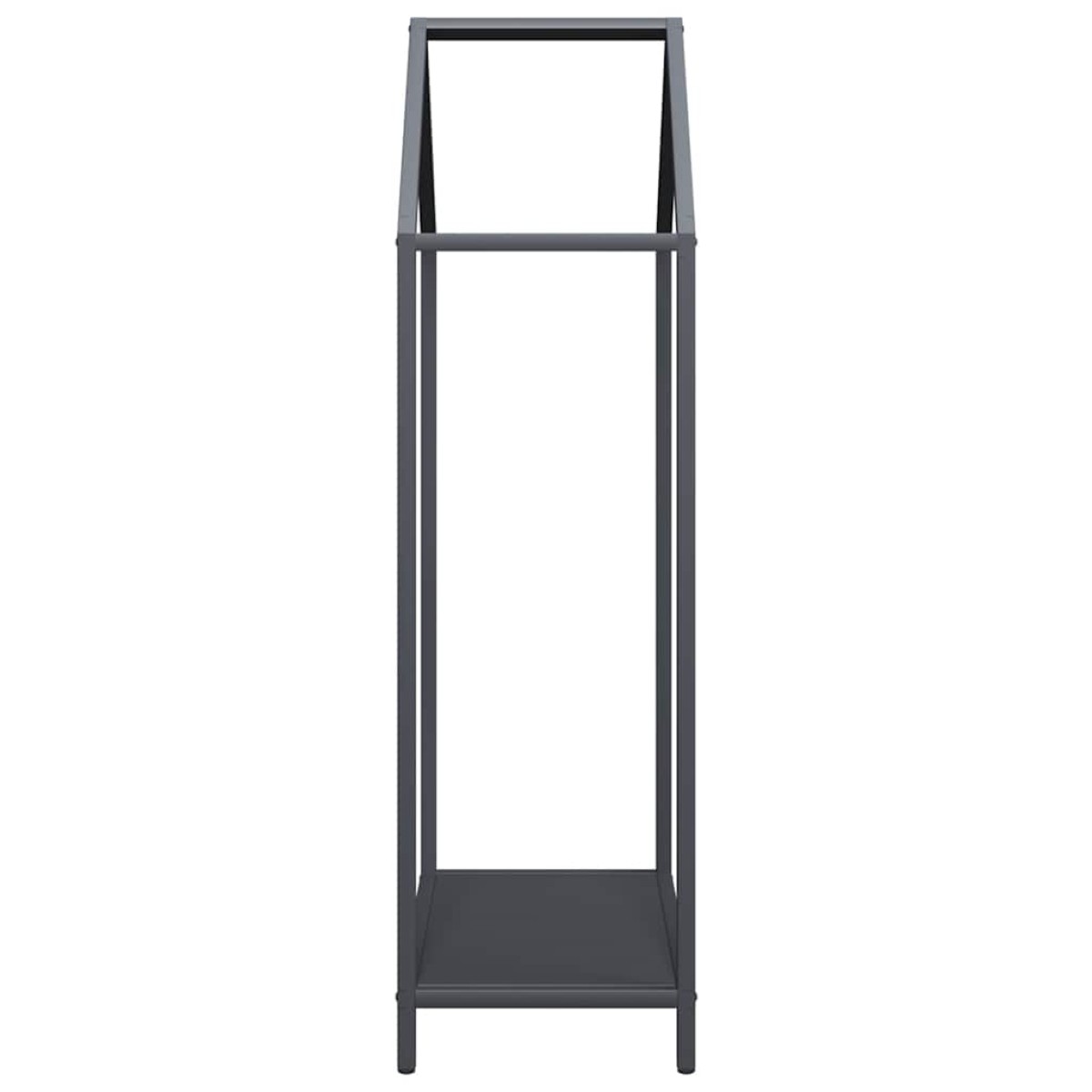vidaXL Ράφι για καυσόξυλα Ανθρακί 40x25x90 εκ. Ατσάλι ψυχρής έλασης