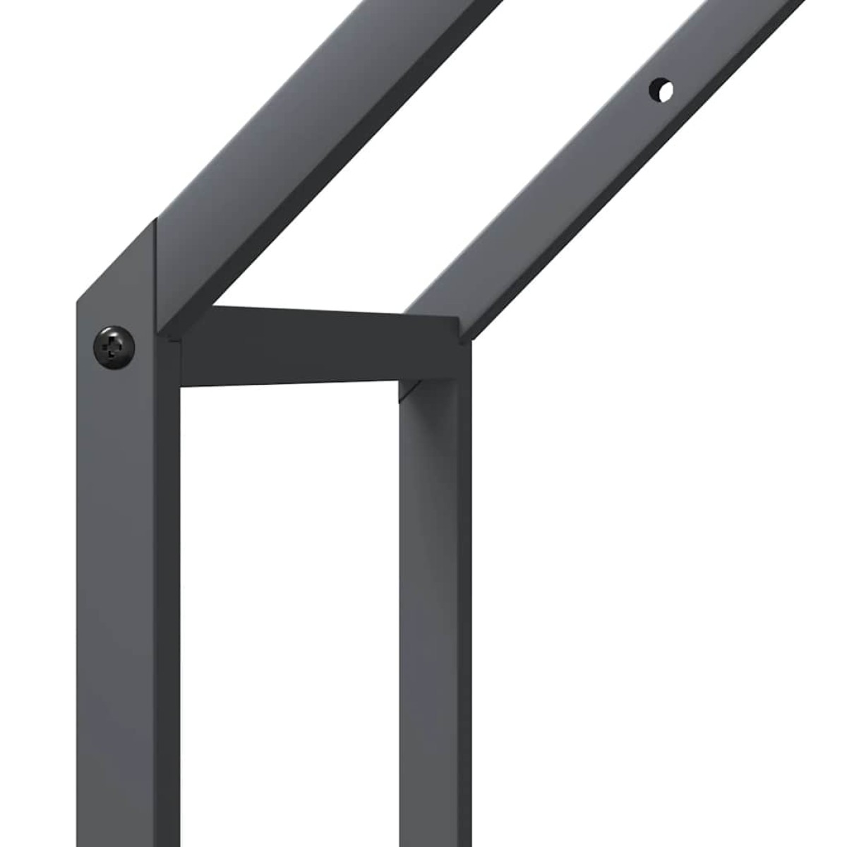 vidaXL Ράφι για καυσόξυλα Ανθρακί 40x25x90 εκ. Ατσάλι ψυχρής έλασης