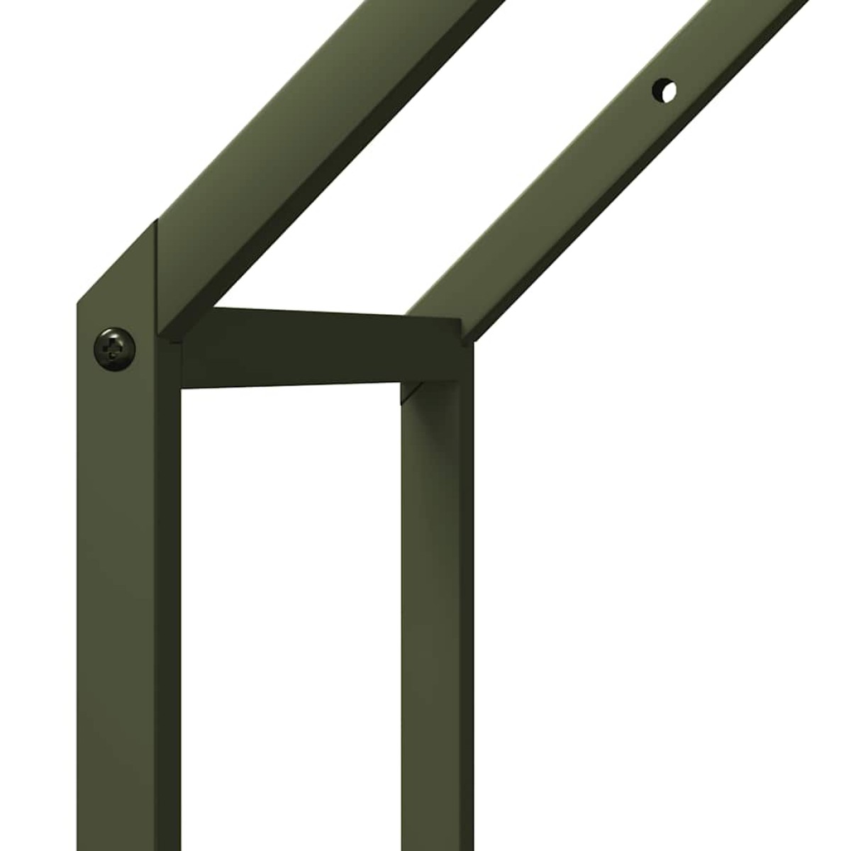 vidaXL Ράφι για καυσόξυλα 40x25x90 εκ. Ατσάλι ψυχρής έλασης