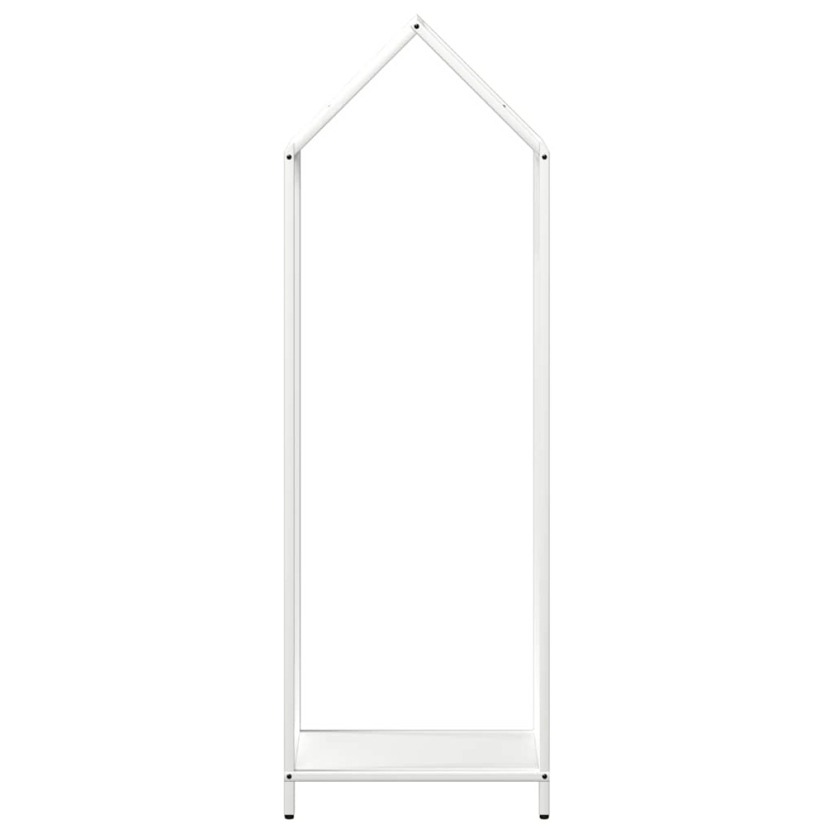 vidaXL Ράφι για καυσόξυλα Λευκό 40x25x120 cm Ατσάλι ψυχρής έλασης