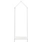 vidaXL Ράφι για καυσόξυλα Λευκό 40x25x120 cm Ατσάλι ψυχρής έλασης