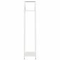 vidaXL Ράφι για καυσόξυλα Λευκό 40x25x120 cm Ατσάλι ψυχρής έλασης