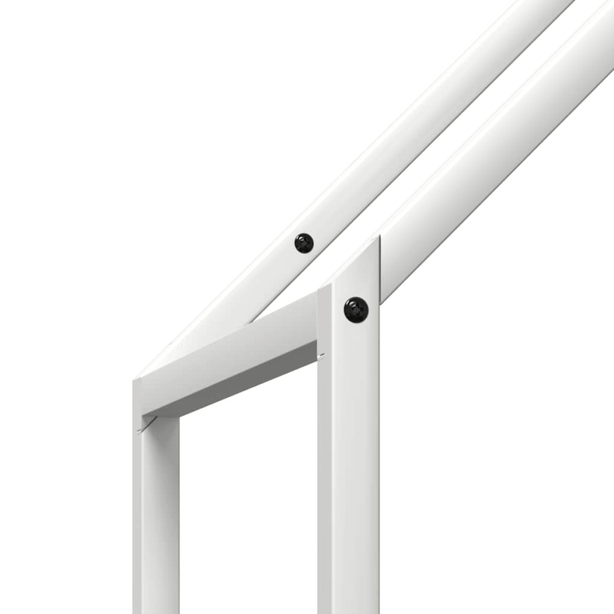 vidaXL Ράφι για καυσόξυλα Λευκό 40x25x120 cm Ατσάλι ψυχρής έλασης