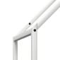 vidaXL Ράφι για καυσόξυλα Λευκό 40x25x120 cm Ατσάλι ψυχρής έλασης