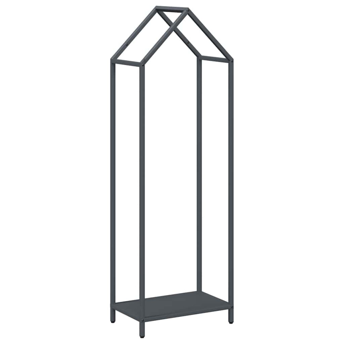 vidaXL Ράφι για καυσόξυλα Ανθρακί 40x25x120 cm Ατσάλι ψυχρής έλασης