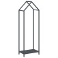 vidaXL Ράφι για καυσόξυλα Ανθρακί 40x25x120 cm Ατσάλι ψυχρής έλασης