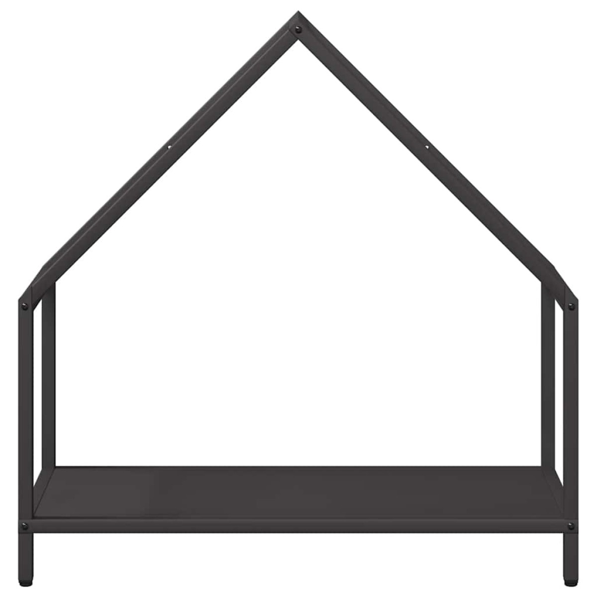 vidaXL Ράφι για καυσόξυλα Μαύρο 60x25x60 cm Ατσάλι ψυχρής έλασης