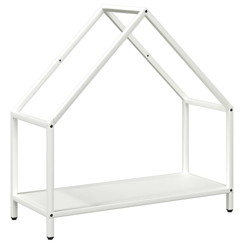 vidaXL Ράφι για καυσόξυλα Λευκό 60x25x60 cm Ατσάλι ψυχρής έλασης
