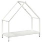 vidaXL Ράφι για καυσόξυλα Λευκό 60x25x60 cm Ατσάλι ψυχρής έλασης