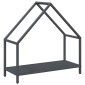 vidaXL Ράφι για καυσόξυλα Ανθρακί 60x25x60 cm Ατσάλι ψυχρής έλασης
