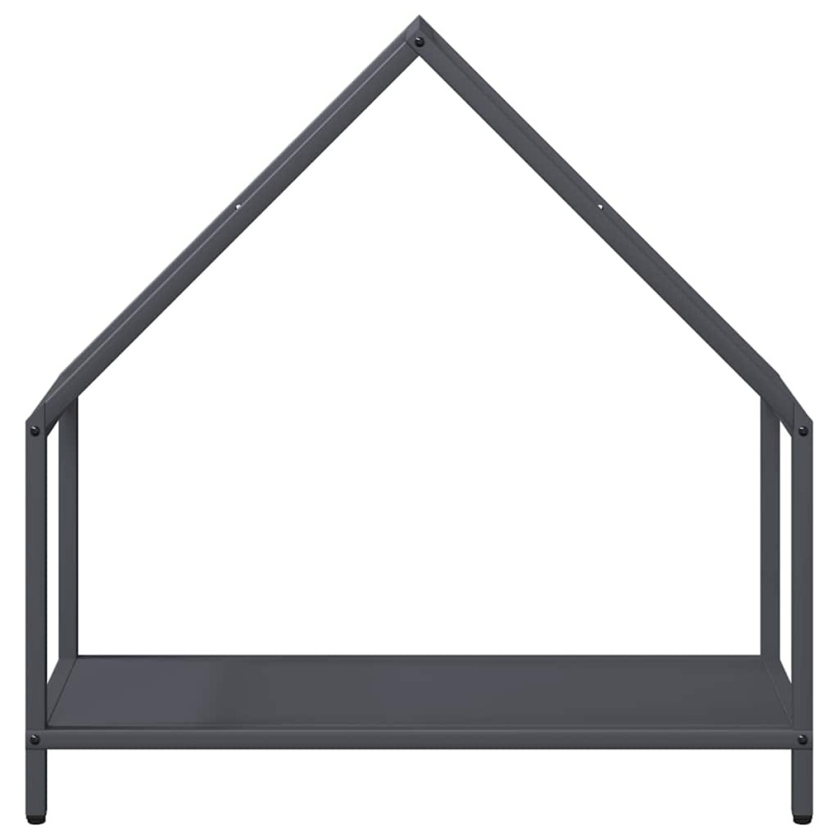 vidaXL Ράφι για καυσόξυλα Ανθρακί 60x25x60 cm Ατσάλι ψυχρής έλασης