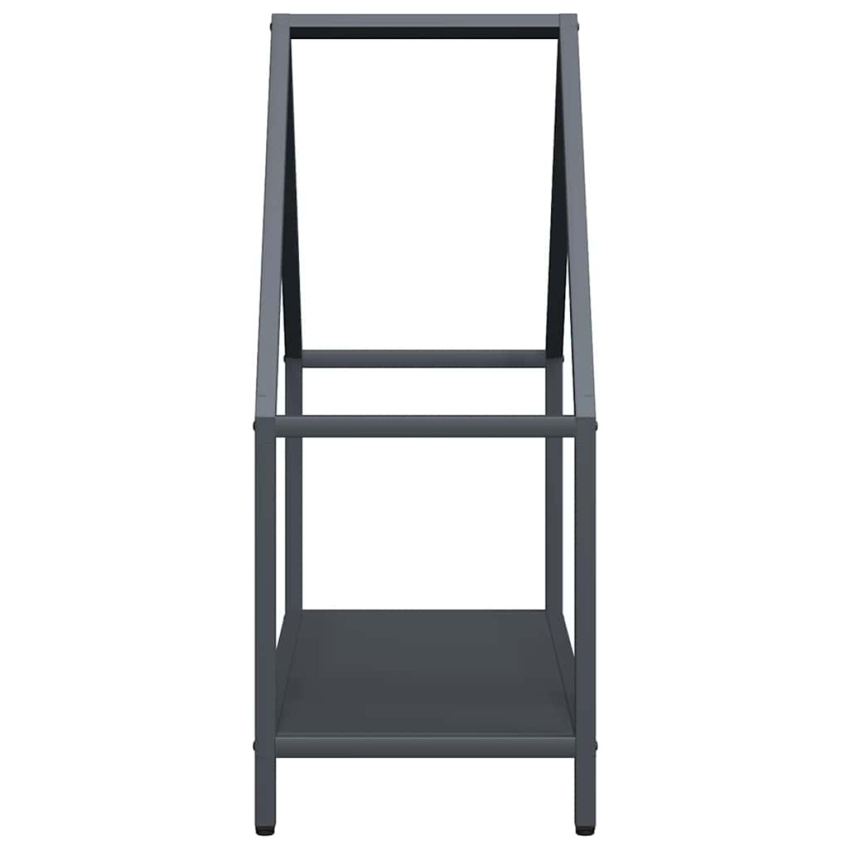 vidaXL Ράφι για καυσόξυλα Ανθρακί 60x25x60 cm Ατσάλι ψυχρής έλασης