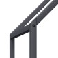 vidaXL Ράφι για καυσόξυλα Ανθρακί 60x25x60 cm Ατσάλι ψυχρής έλασης