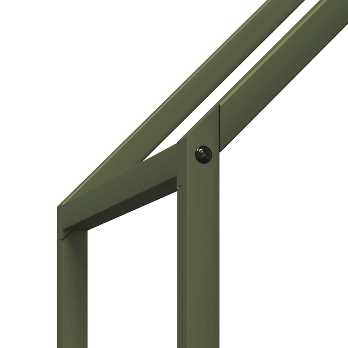 vidaXL Ράφι για καυσόξυλα Ελαιοπράσινο 60x25x60cm Ατσάλι ψυχρής έλασης
