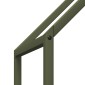 vidaXL Ράφι για καυσόξυλα Ελαιοπράσινο 60x25x60cm Ατσάλι ψυχρής έλασης