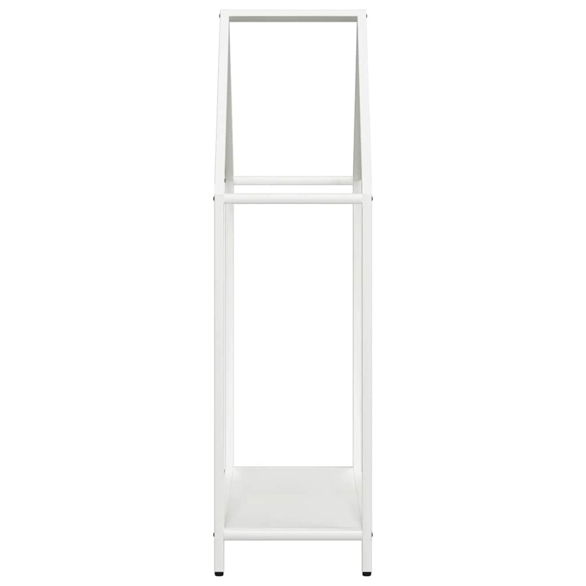 vidaXL Ράφι για καυσόξυλα Λευκό 60x25x90 εκ. Ατσάλι ψυχρής έλασης