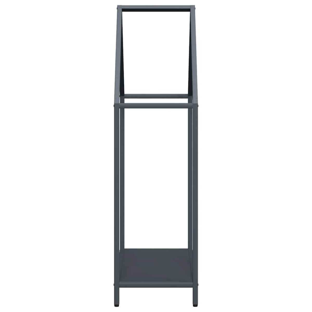 vidaXL Ράφι για καυσόξυλα Ανθρακί 60x25x90 εκ. Ατσάλι ψυχρής έλασης