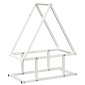 vidaXL Ράφι για καυσόξυλα Λευκό 50x25x60 εκ. Ατσάλι ψυχρής έλασης