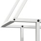 vidaXL Ράφι για καυσόξυλα Λευκό 50x25x60 εκ. Ατσάλι ψυχρής έλασης