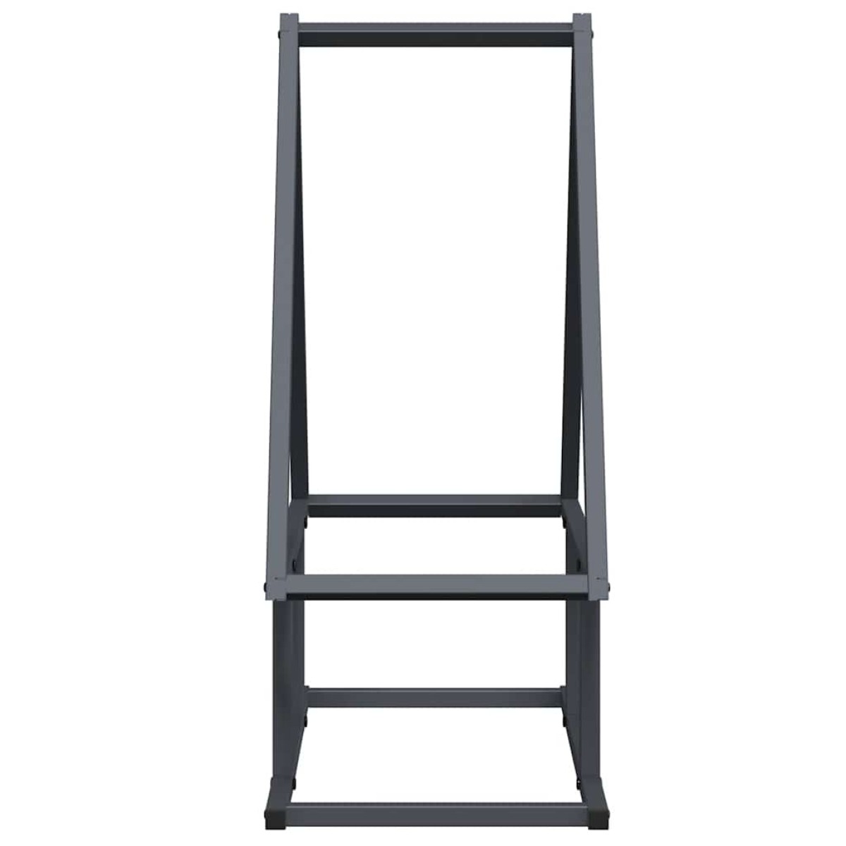 vidaXL Ράφι για καυσόξυλα Ανθρακί 50x25x60 εκ. Ατσάλι ψυχρής έλασης