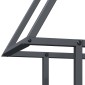 vidaXL Ράφι για καυσόξυλα Ανθρακί 50x25x60 εκ. Ατσάλι ψυχρής έλασης
