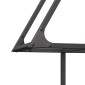 vidaXL Ράφι για καυσόξυλα Μαύρο 80x25x90 εκ. Ατσάλι ψυχρής έλασης