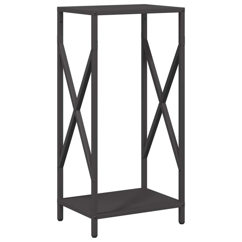 vidaXL Ράφι για καυσόξυλα Μαύρο 34x25x70 cm Ατσάλι ψυχρής έλασης