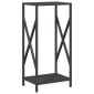 vidaXL Ράφι για καυσόξυλα Μαύρο 34x25x70 cm Ατσάλι ψυχρής έλασης
